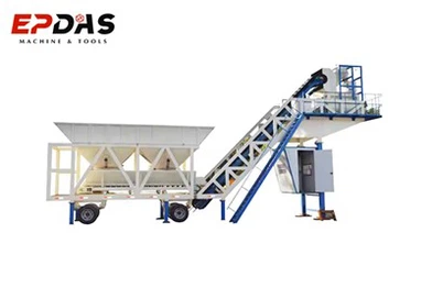 Planta de lotes de concreto temporário